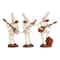 White Polystone Traditional Chef Sculptures, Set of 3